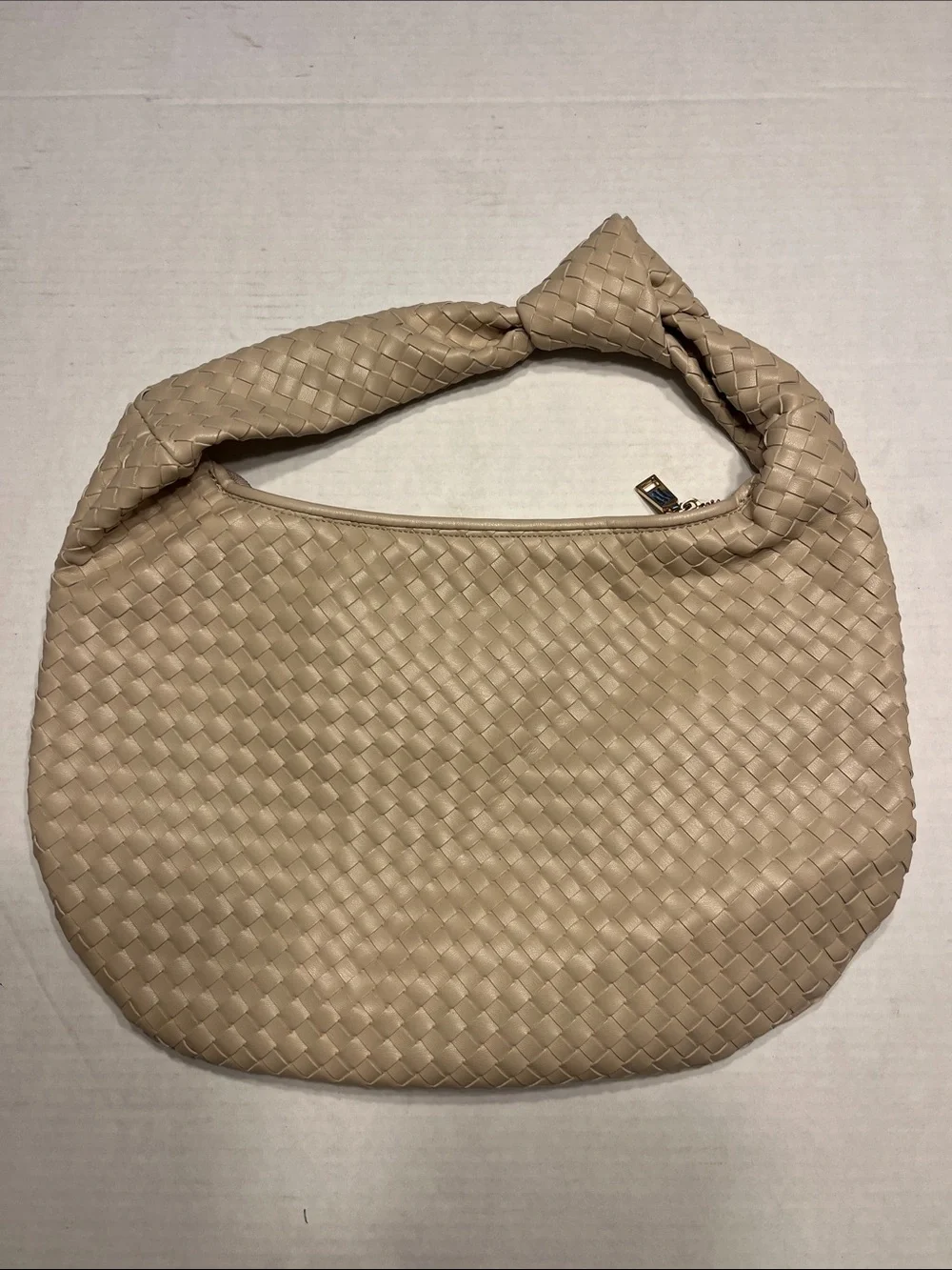 Anthropologie The Brigitte Cream Woven Bag Purse